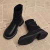 Модные туфли на плоской подошве женские ботинки челси по щиколотку дизайнерская платформа удобная прогулочная обувь новинка 2024 зимняя брендовая модная повседневная обувь Zapatillas Mujer
