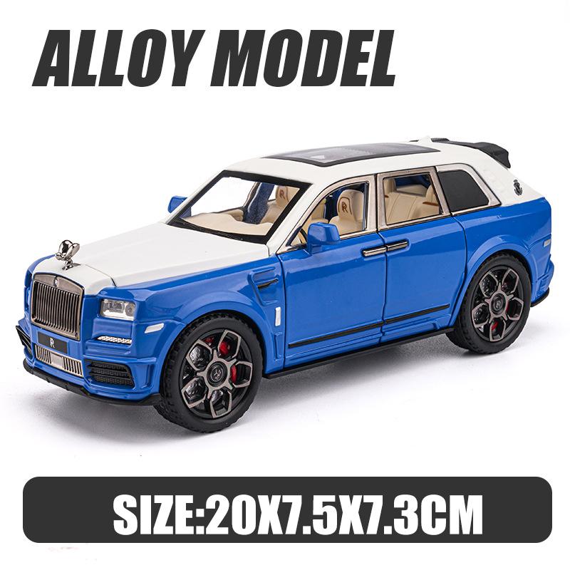 1/22 масштаб Cullinan SUV, литая под давлением модель автомобиля, игрушечный автомобиль с откатным механизмом, звуком и светом для детей, коллекция подарков для мальчиков и девочек