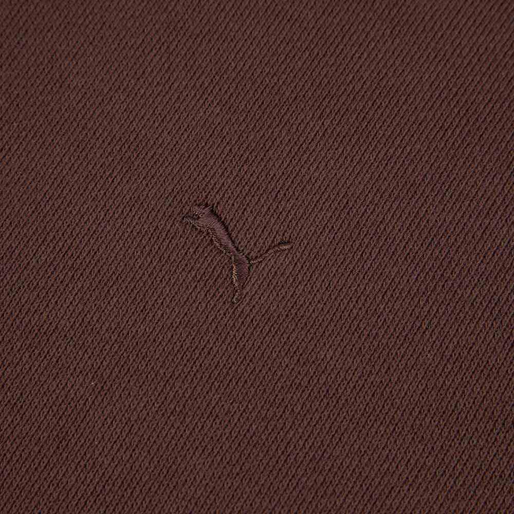 Puma MMQ Series Solid Color Embroidered Logo Hooded Knit Sweater Unisex Sweater Brown 536596-63