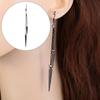 1 pair Dangle Fashion Gothic Rock Long Tassel Drop Ear Clip Rivet Punk Earrings Ear Stud