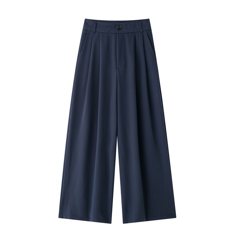 Kaslead New Arrival Women's Clothing Fashion Style Fashion Double Pleated Minimalist High Waist Casual Trousers 1255556 606