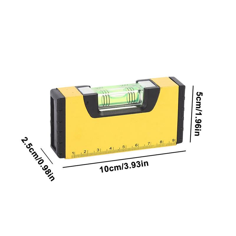 Магнитный уровень Инструмент для декорации Пузырьковые спиртовые уровни RV Карманные нивелиры Инструмент для плотников Каменщиков Декораторов