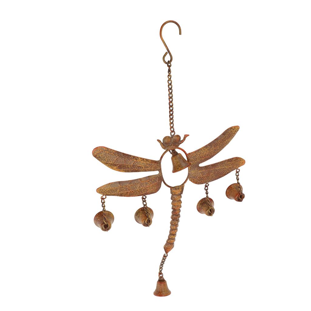 Колокольчик ветра «Стрекоза» с колокольчиками, железный, изысканный, простая установка, колокольчик ветра «Стрекоза» H