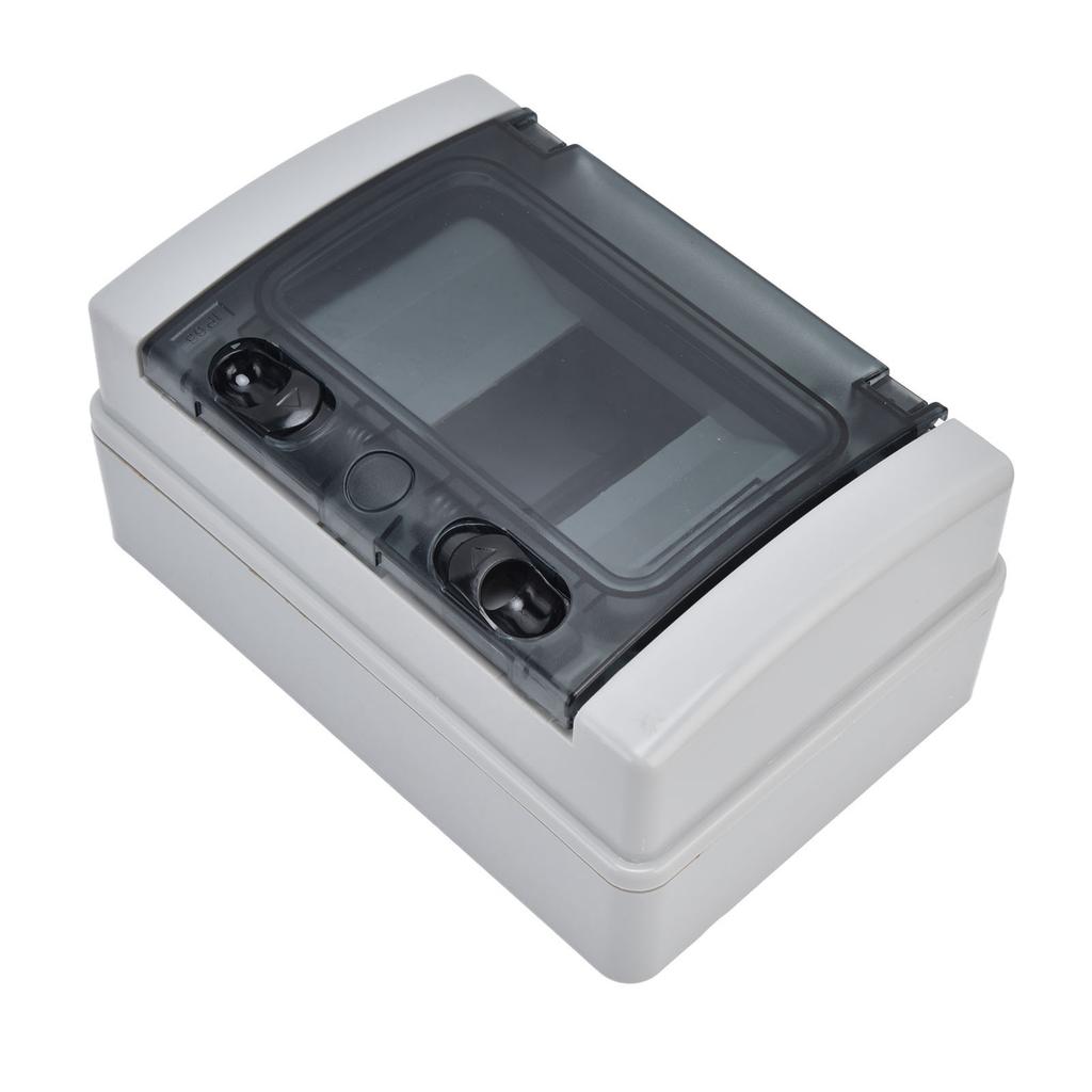 IP66 Proof Distribution Box 4 Way DIN Rail Transparent Cover Junction Protection Case