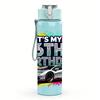 1PC It Is My 6th Birthday Modern Race Car 750ml Color Plastic Water Bottle Leakproof Flip Straw Lid For Sports Office Home Use
