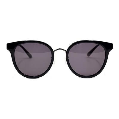 McQ Alexander McQueen Серия с логотипом Модные ретро-очки унисекс Овальные солнцезащитные очки MQ0278SA-001