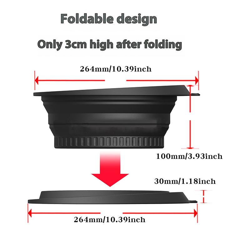 1 Pcs Large Foldable Silicone Bowl For Face Ice Bath And Home Skincare Routine Portable Face Dipping Bowl For Women And Girls