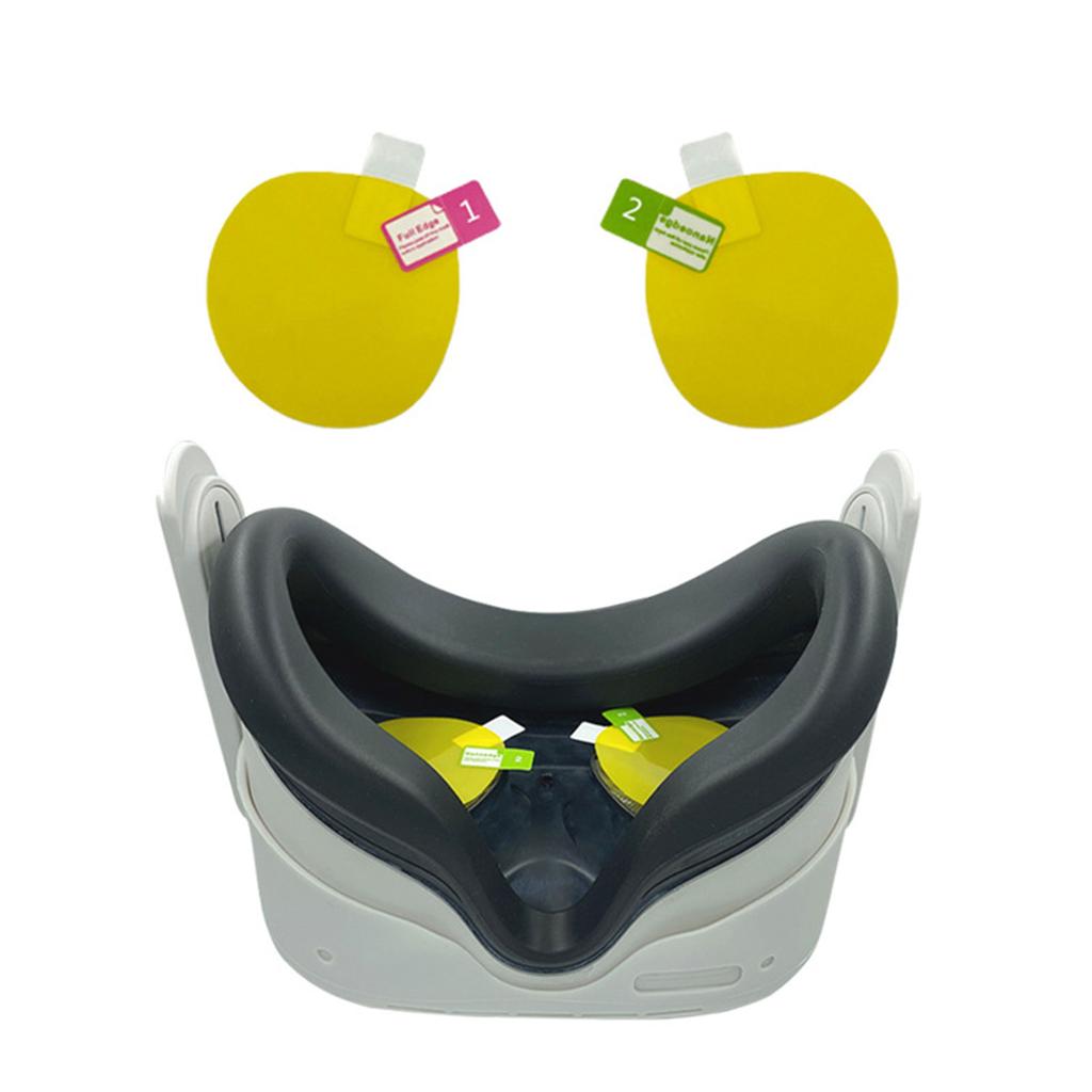 Простая в применении защитная пленка для линз очков виртуальной реальности Meta Quest 3, устойчивая к царапинам и полностью закрывающая углы и края