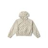 Checkerboard Hooded Zip Jacket Women Jackets Oatmeal VN000GUYCWA