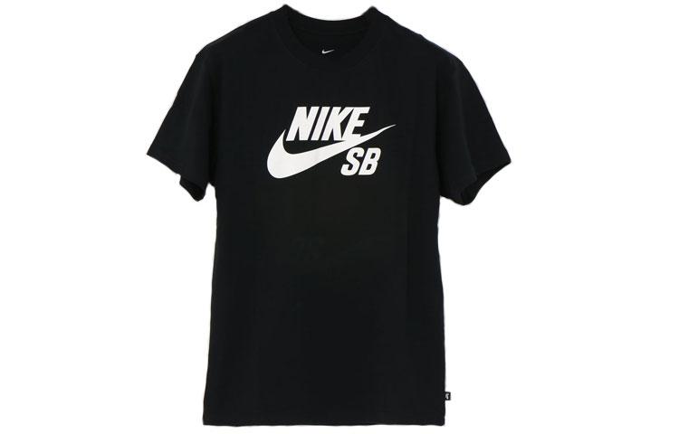 Nike Футболки Мужские Черные С Круглым Вырезом Умеренный Прямой Крой CV7540-010