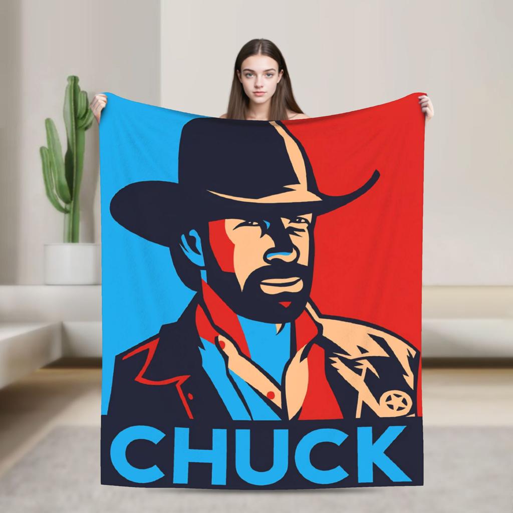 Norris Actor Vintage Poster Throw Blanket Soft Comfy Funny Blanket For Sofa Home Travel Flannel Bedspread Bed Cover