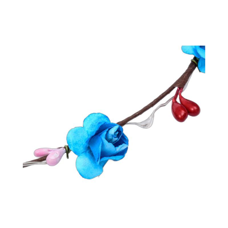 Мори Герл Корейская Ротанговая Светящаяся Цветочная Гирлянда Ободок для Волос