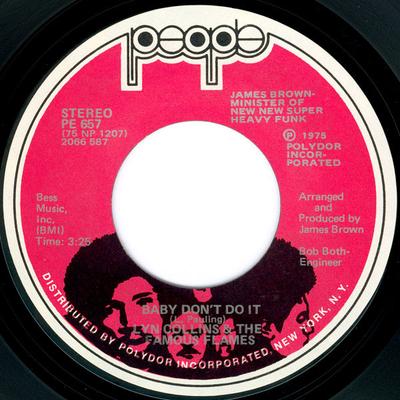 7-дюймовая пластинка LYN COLLINS & THE FAMOUS FLAMES - Baby Don't Do It / How Long Can I K PE657 People 1975 UK Соул/Фанк Б/У