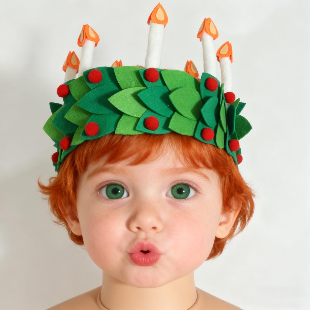 Christmas Party Headwear Decorative Santa Hat Creative Shape Christmas Dress