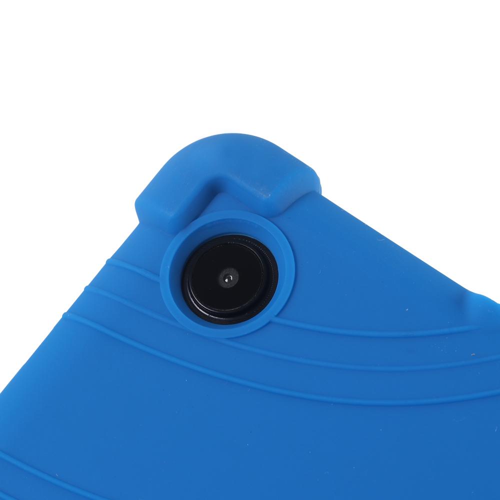 Силиконовый чехол для TCL Tab 10L 8491X с регулируемой подставкой и противоударными утолщенными углами.