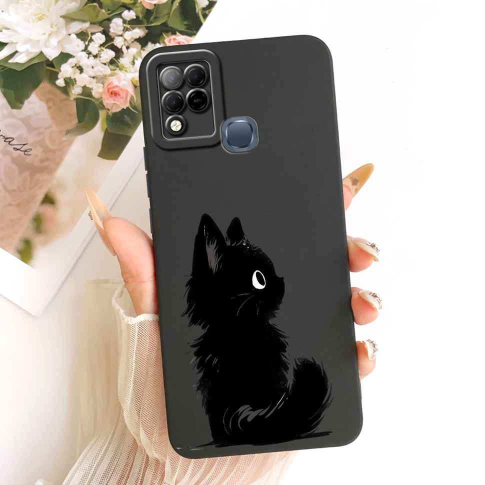 For Infinix Hot 10s Case Fashion Butterfly Painted Soft Silicone Phone Cover For Infinix Hot10s Hot 10s X689B X689 Cases