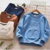 Kids' Spring & Autumn Bear T-shirt: Boys' Long Sleeve Top & Thin Sweater