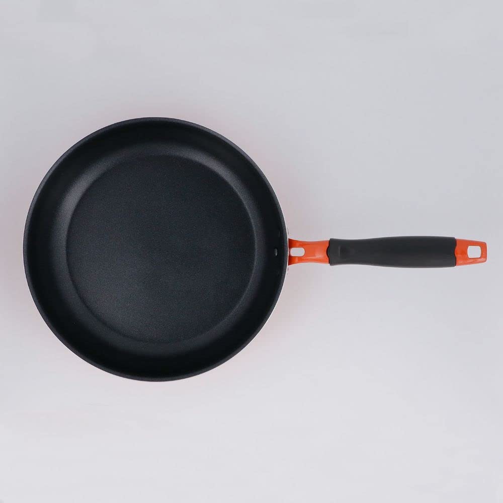 Bestco Frying Pan 26cm IH Gas Fire Compatible with All Heat Sources Orange Wear Resistance 3 Million Times Best Wear Resistance ND-5772