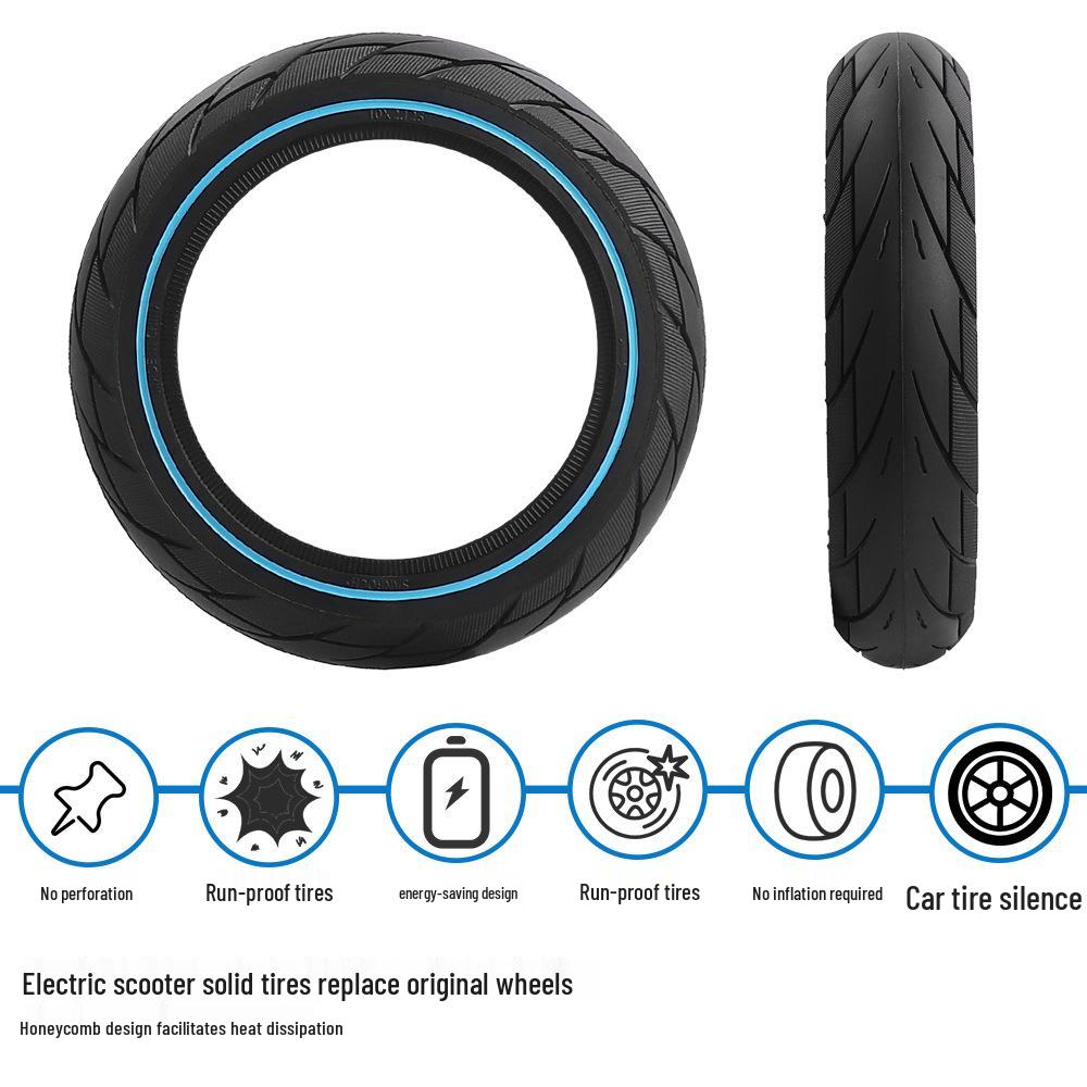 Бескамерная цельная шина Ninebot 10x2.125 для самокатов F20/F25/F30/F40