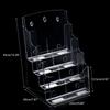 Acrylic Brochures Holder Clear Literature Organizers Stand, Brochures Pamphlets Display Stand for Wall Mount Countertop
