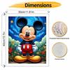 Disney Набор для рисования по номерам «Микки Маус» на холсте, картина своими руками, украшение для дома, «Звездная ночь», «Цветочный сад», мультяшное искусство, настенный подарок, 130