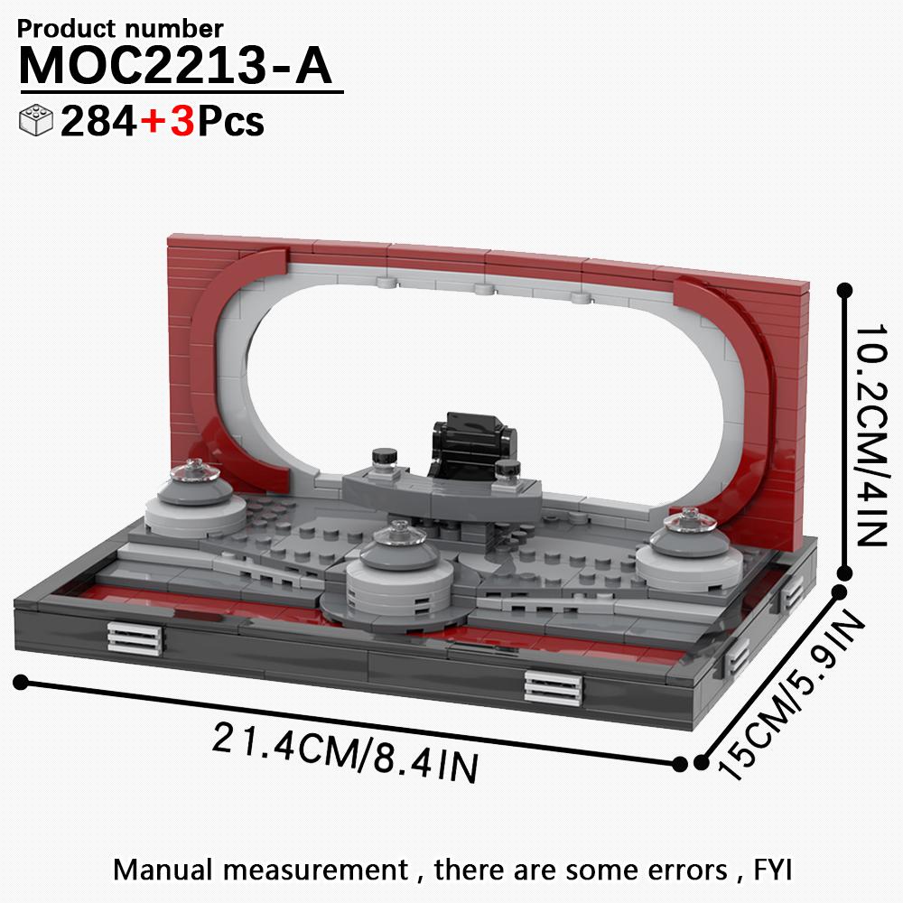 MOOXI Серия «Космические войны» Сценарная модель MOC Кирпич DIY Диорама Взрослые Детские Игрушки Набор строительных блоков Монтессори Подарки Украшение