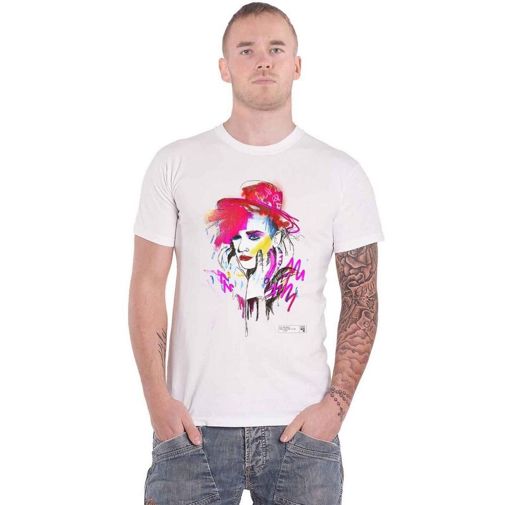 Boy George & Culture Club Unisex Adult Drawn Portrait Cotton T-Shirt
