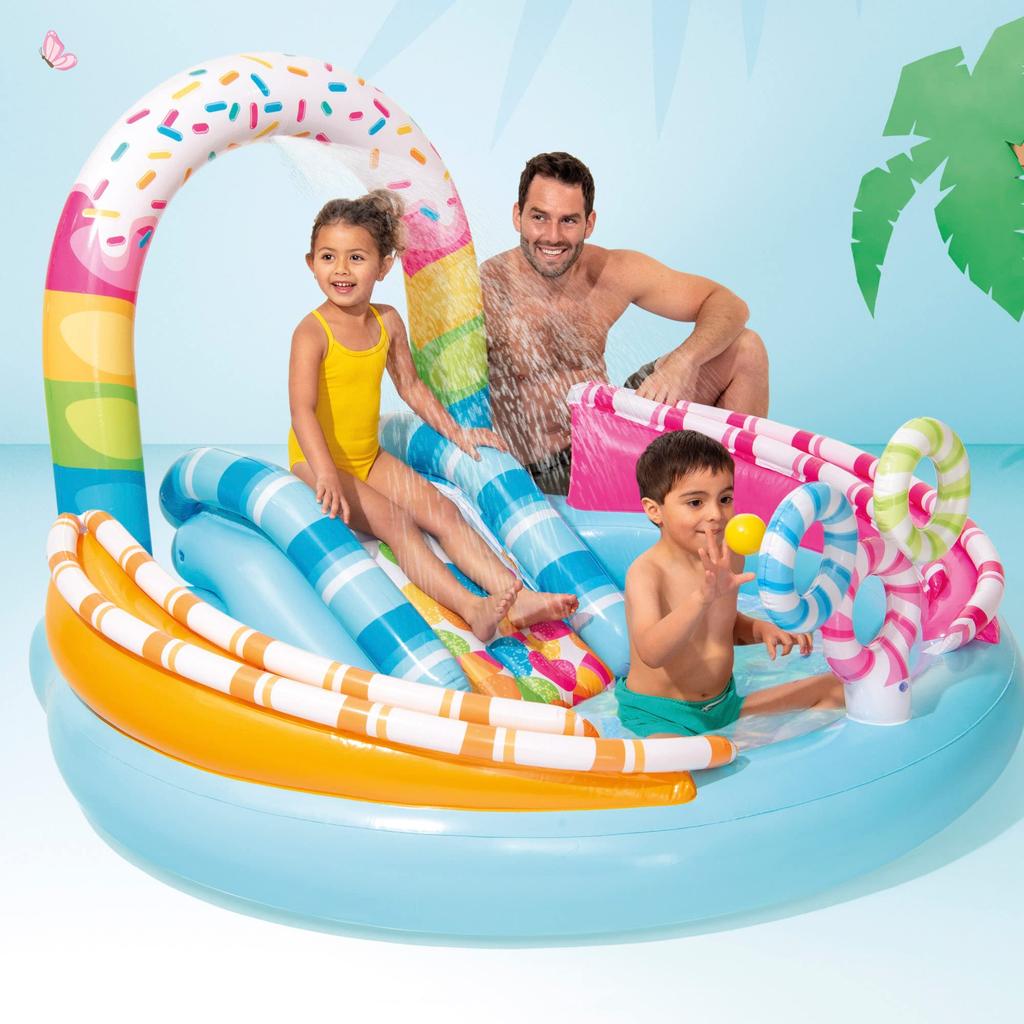 intex Большой игровой центр Candy Fun Pool 170 x 168 x 122 см, японский 57144 [Оригинальный продукт]