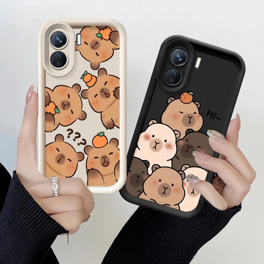Мягкий чехол для телефона для Xiaomi Redmi 12C 14C 10C 13C 9C 9T 10A 9A A2 A1 + A3 Мультяшная милая капибара