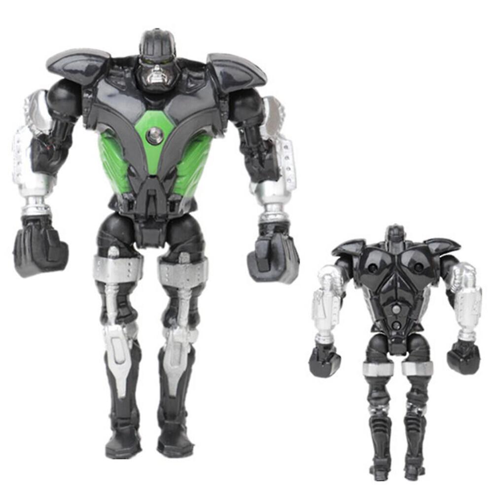 8Pcs Anime Real Steel Adam Raider LED Robot Action Figure Model Kids Toy Gift