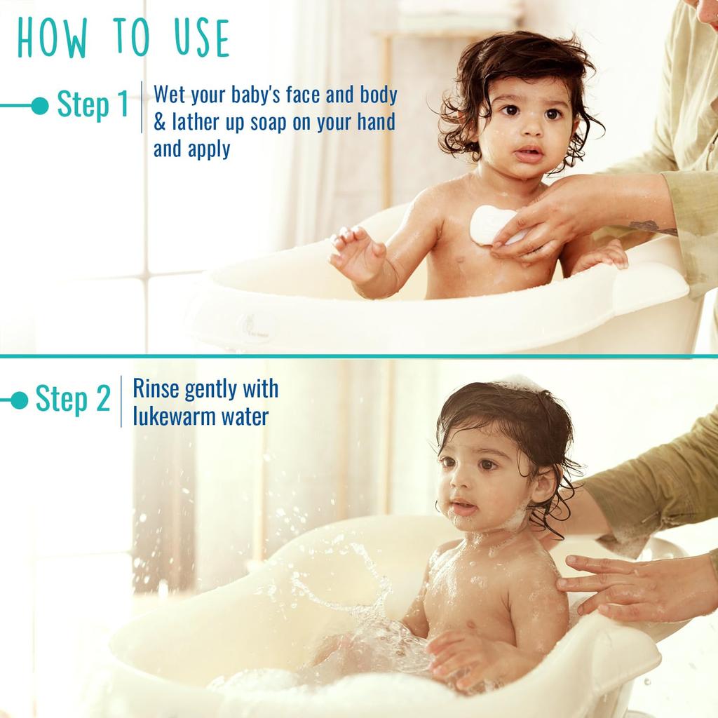 PARACHUTE Advansed Baby Soap 75gm X 3 For Newborns With Coconut Milk | Hypoallergenic | Moisturizing PH 5.5 Gentle Cleanser