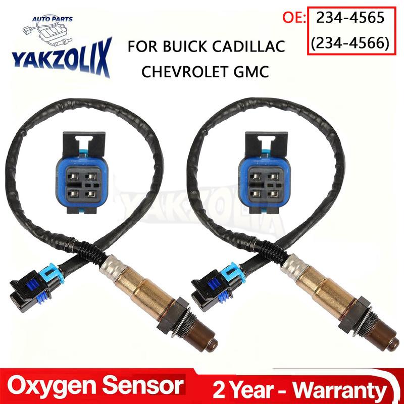 2pcs For Chevrolet Traverse Caprice Impala Cadillac XTS GMC Acadia Canyon 3.6L O2 Oxygen 02 Sensor Upstream Downstream 4 Wires