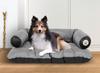 Манеж KINGDOG SOFA для собаки, водонепроницаемый, СЕРЫЙ, 2 размера L XL, современный вид