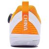 Li Ning Mage ESS износостойкие дышащие низкие кроссовки для настольного тенниса унисекс Белый Оранжевый APTT001-2