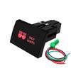 12V Car Push Button Switch Red Led Left/Right Side Spot Roof Light Driving Light Bar Switch For VW Amarok 2009-2016 Dash Board