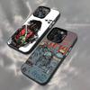 Рэпер AMERI D-DUKI Для iPhone 17,16,15,14,13,12,11,Mini,Pro,E,SE4,XS,MAX Черный Ударопрочный Конфетный Матовый Чехол