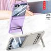 Тонкий чехол для Samsung Z Flip7 с подставкой Triumph, полная защита, защита от падений, однотонный, защита шарнира