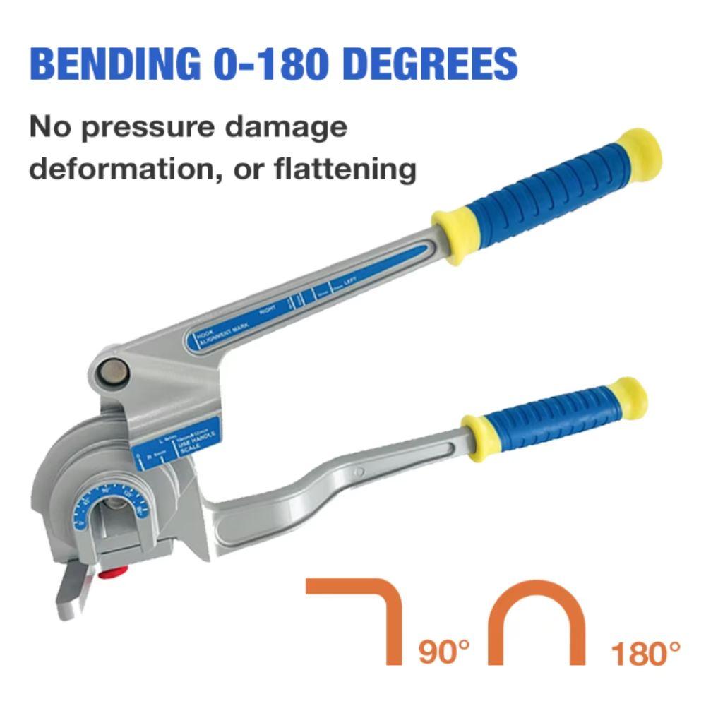3-In-1 Pipe Bender Manual Handle Hand Tool Tube Molder Tube Molder Refrigeration Repair