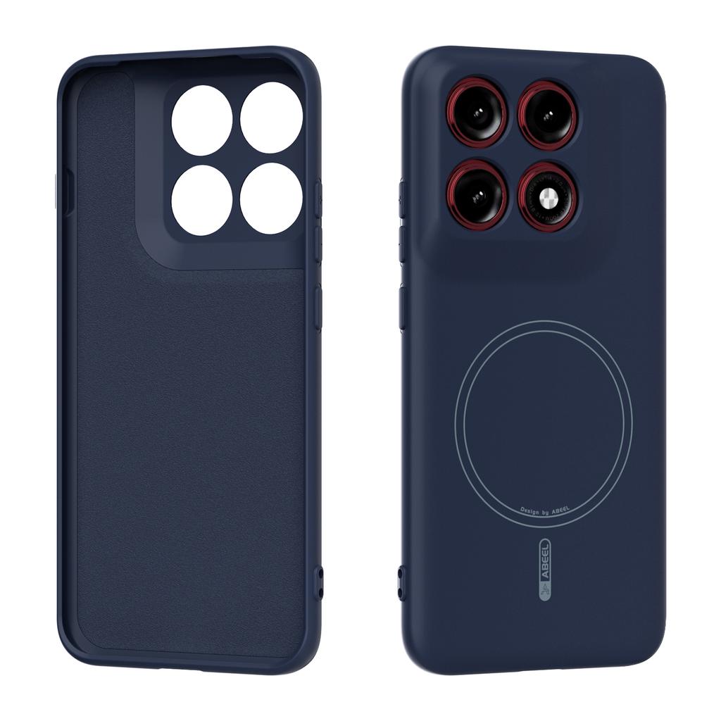 Чехол для телефона Motorola Moto Edge 70 Pro, жидкий силикон, магнитный держатель, защитная задняя крышка