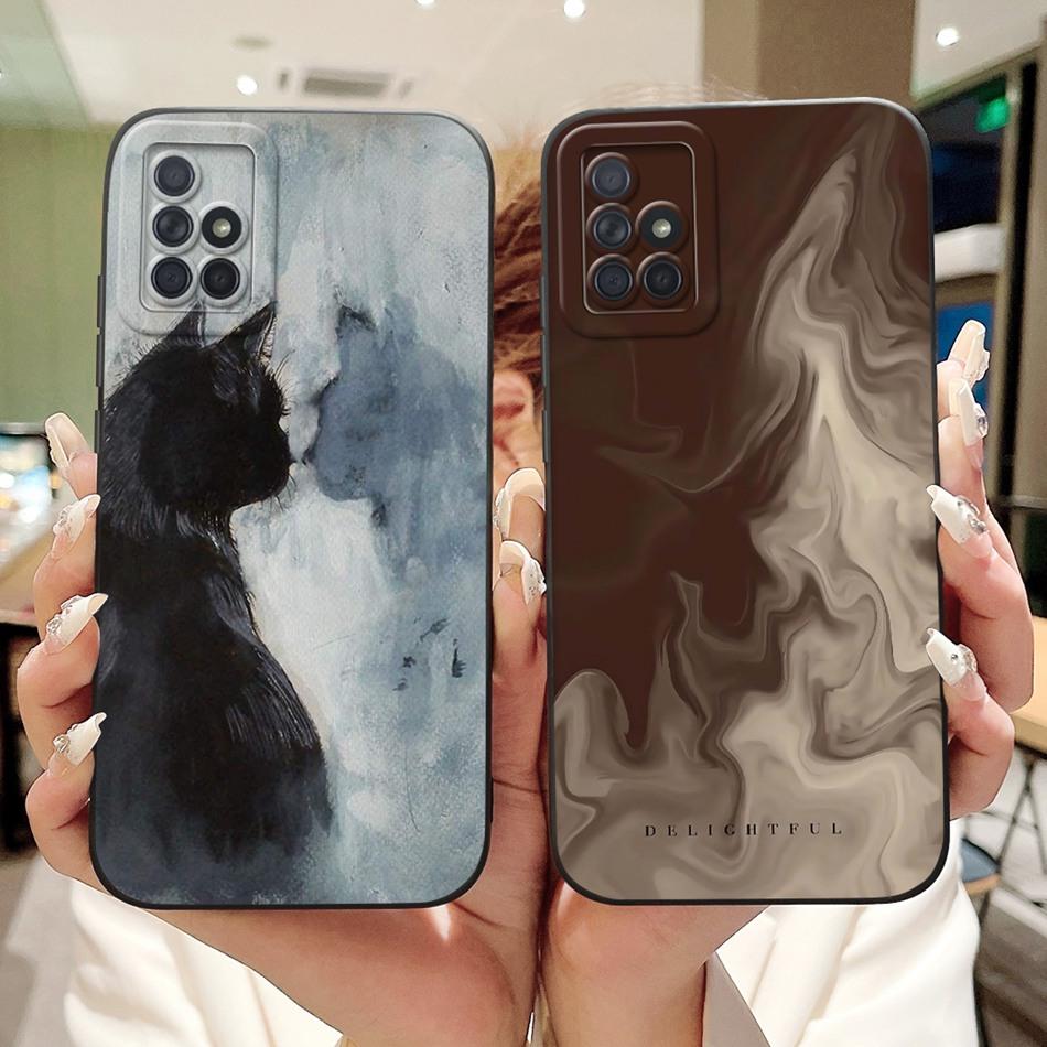 Для Samsung Galaxy A71 A51 4G Модный чехол для телефона с рисунком «Сумеречный пляж» Для Samsung A51 A71 4G Мягкие силиконовые противоударные чехлы