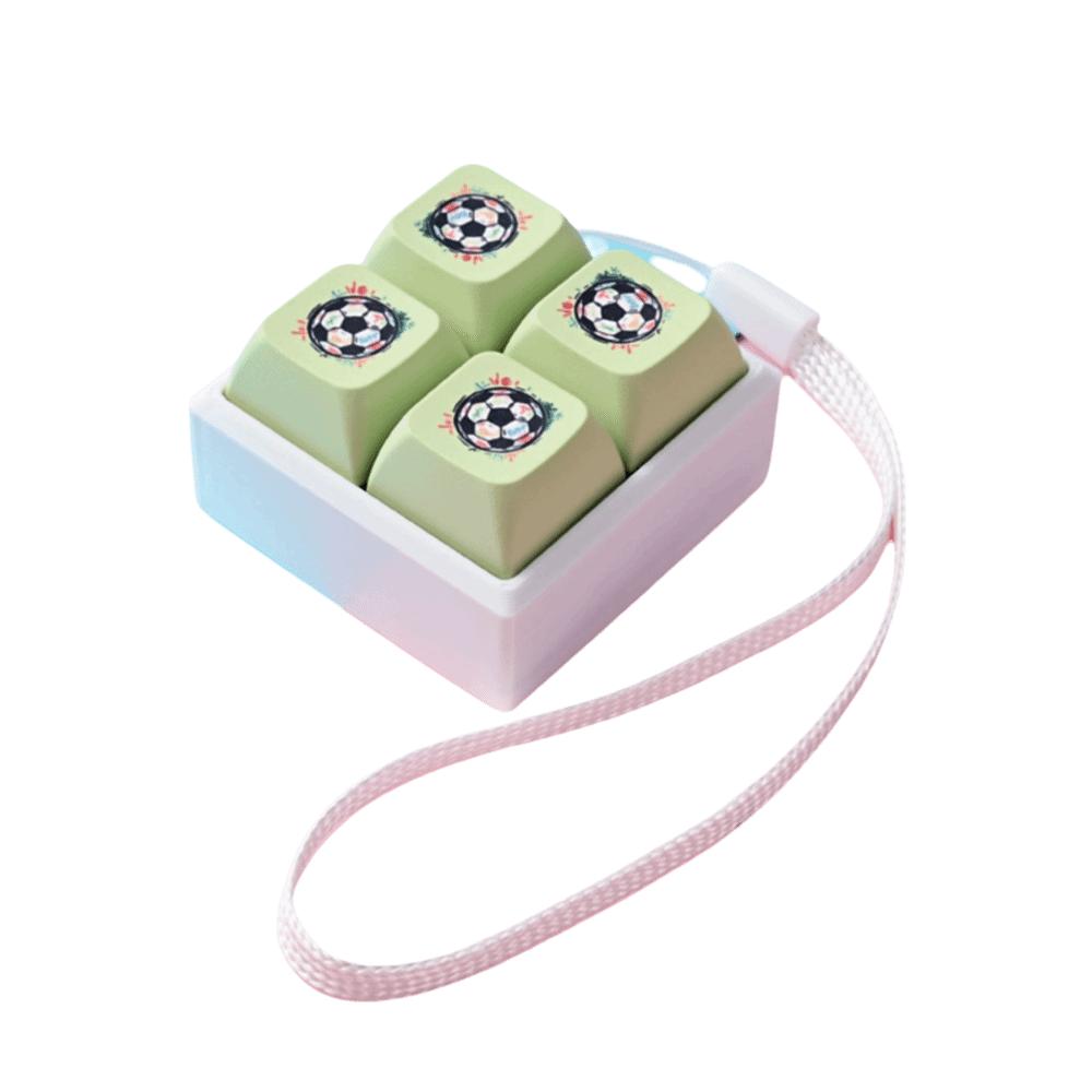Silent Keyboard Fidget Clicker Toy Mini Fidget Keychain Bag Pendan