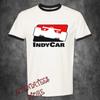 Чемпионат по гонкам Indy Car Мужская футболка-рингер Черная Размер от S до 3XL