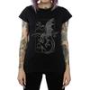Harry Potter Womens/Ladies Dragon Line Art Cotton T-Shirt