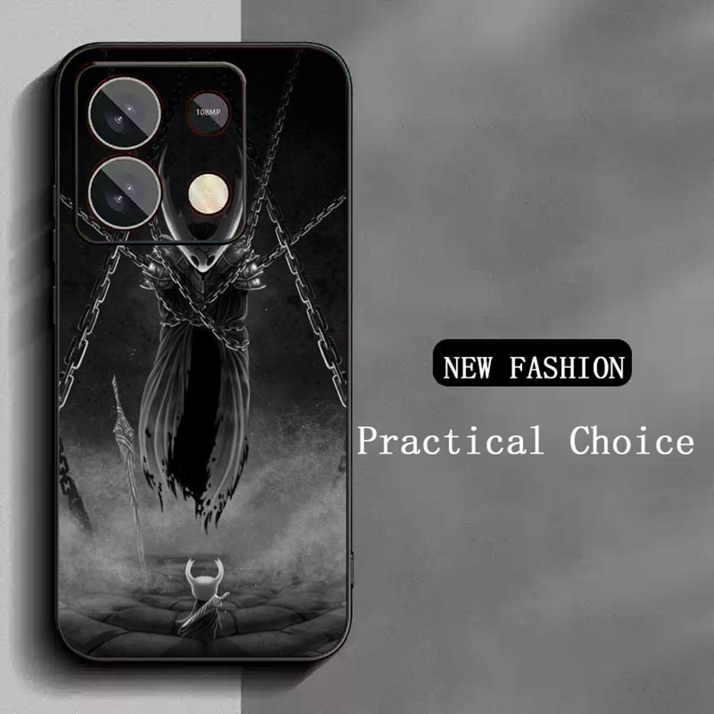 Чехол для телефона с рисунком в стиле игры Hollow Knight Для Redmi Note 14 13 12 11 Pro Plus S 5G 14C A3 Мягкая черная крышка для телефона