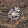 Peach Moonstone Gemstone Jewelry, 925 Solid Sterling Silver Pendant, Handmade Gorgeous Silver Pendant, For Wedding Gift