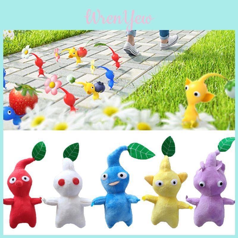Yellow Red Blue Pikmin Plush Toy For Kids Fans 15cm/5.9inch Height