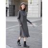 Mokana Women's Winter Long-Sleeve Layered Fringe Dress Set