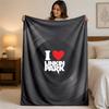 Linkin Park Print Flannel Blanket Cozy Lightweight Plush Throw Blanket For Bed Sofa Household Use