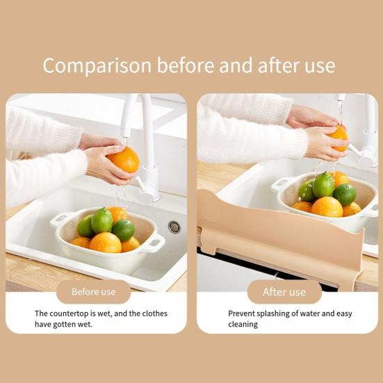 Yousheng 1/2 шт., силиконовая защита для раковины с изображением мультяшной собаки и присосками, защита от брызг для мытья овощей и воды, кухонная столешница с изображением щенка, защита от брызг