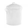 Leecroft Metal Mini Bin White 12 X 10''